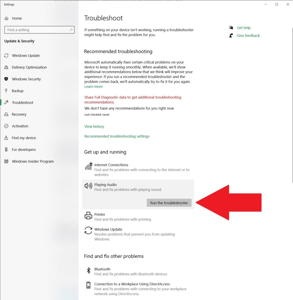 Troubleshooting audio settings on windows to resolve popping and clrackling noise playing audio