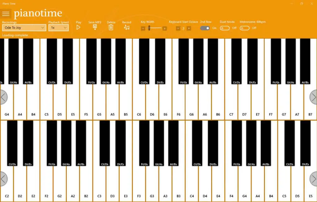 virtual midi piano keyboard creating a midi file