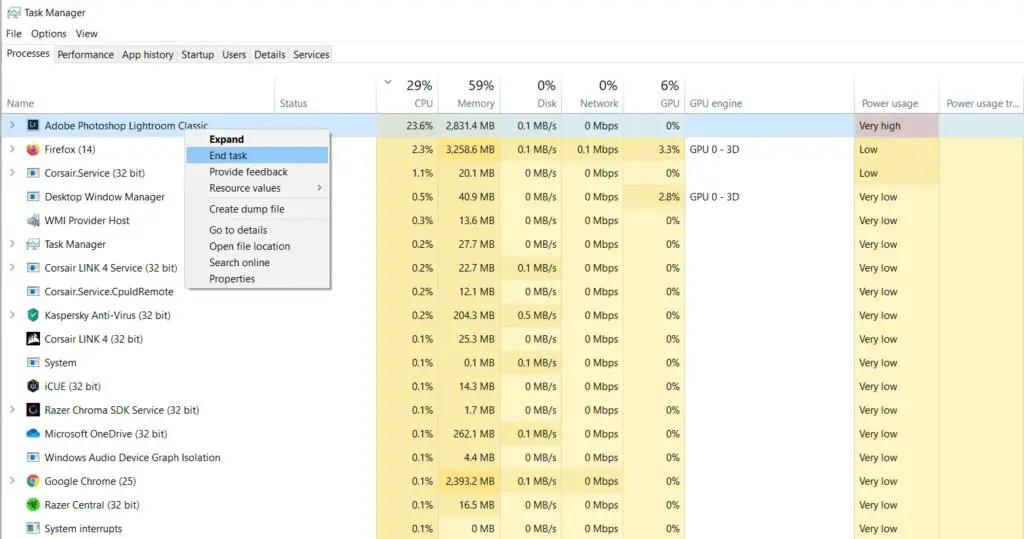 End tasks to stop loud laptop fan noise