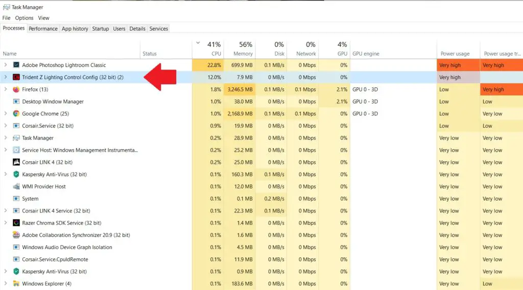 Software running in the background can cause loud laptop fan noise