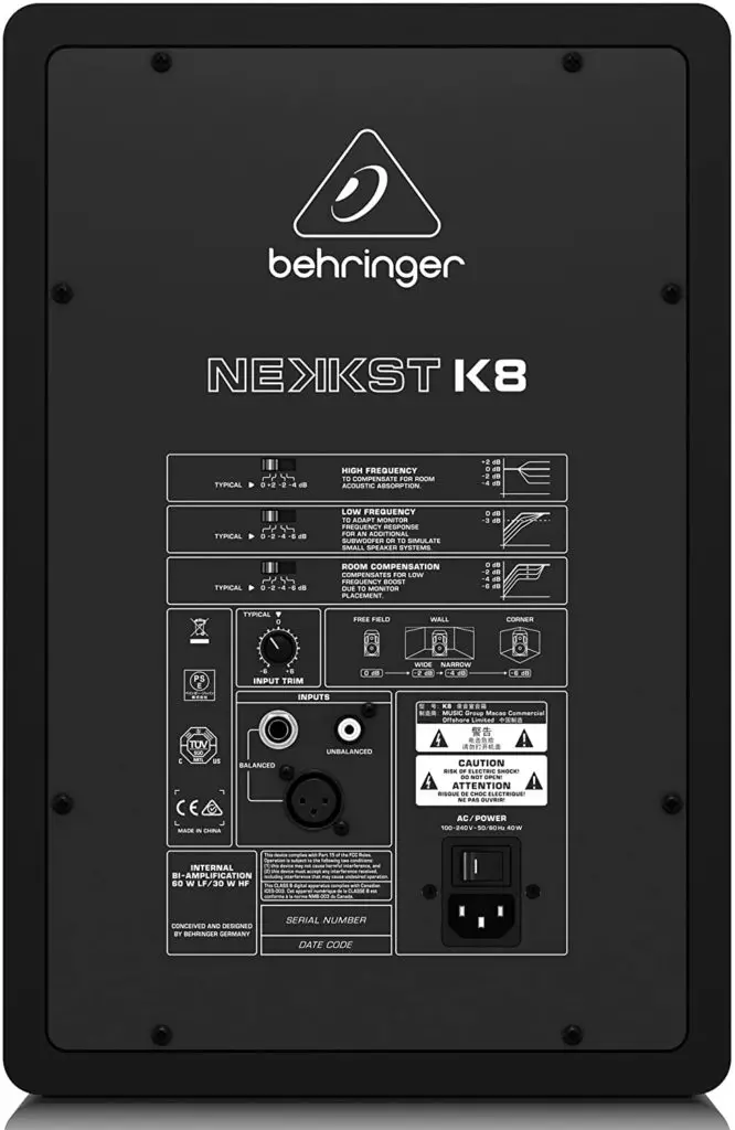 Behringer K8 Small Studio Monitor