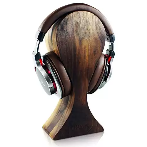 Heirloom Solid Wood Omega Headphones Stand