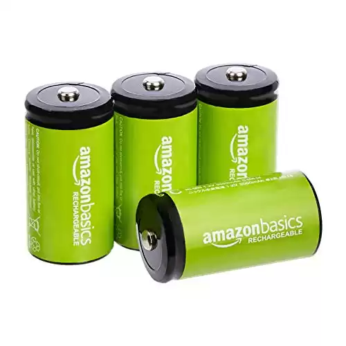 Amazon Basics C Cell Rechargeable Batteries