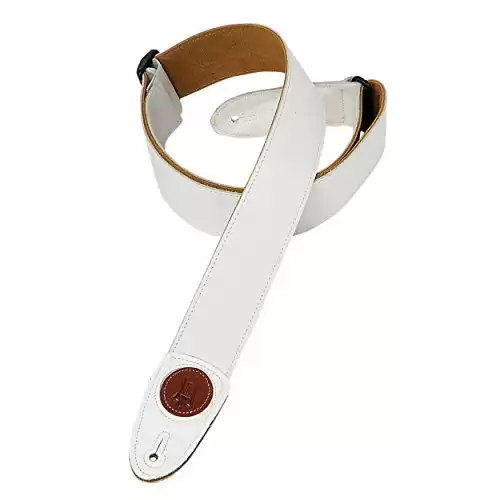 Levy's Leathers MSS7G-WHT Leather Guitar Strap