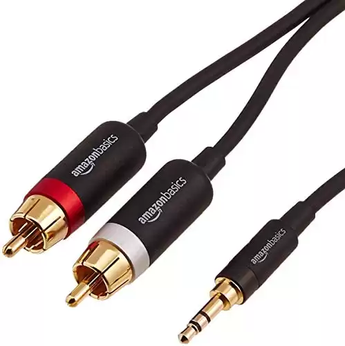 Amazon Basics 3.5mm to 2-Male RCA Audio Cable