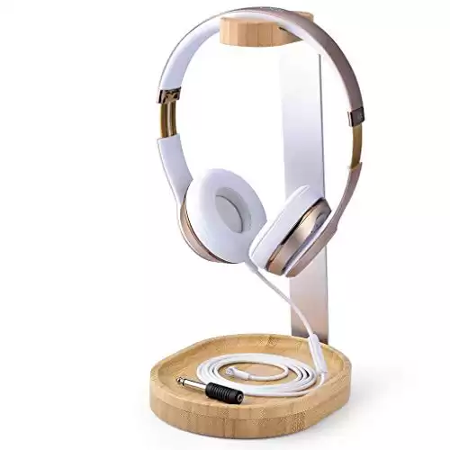 Avantree Universal Wooden & Aluminum Headphone Stand