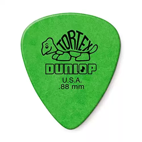 Jim Dunlop Tortex Standard .88mm Green Guitar Picks-36 Pack